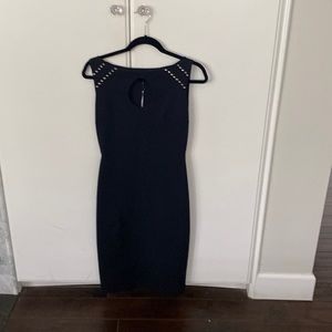Chiara boni Le petite robe black sheath keyhole studded dress NWT  cocktail